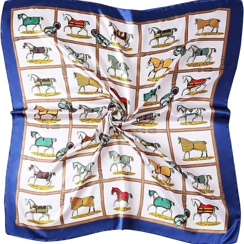 Horse and Saddle Silky Scarf